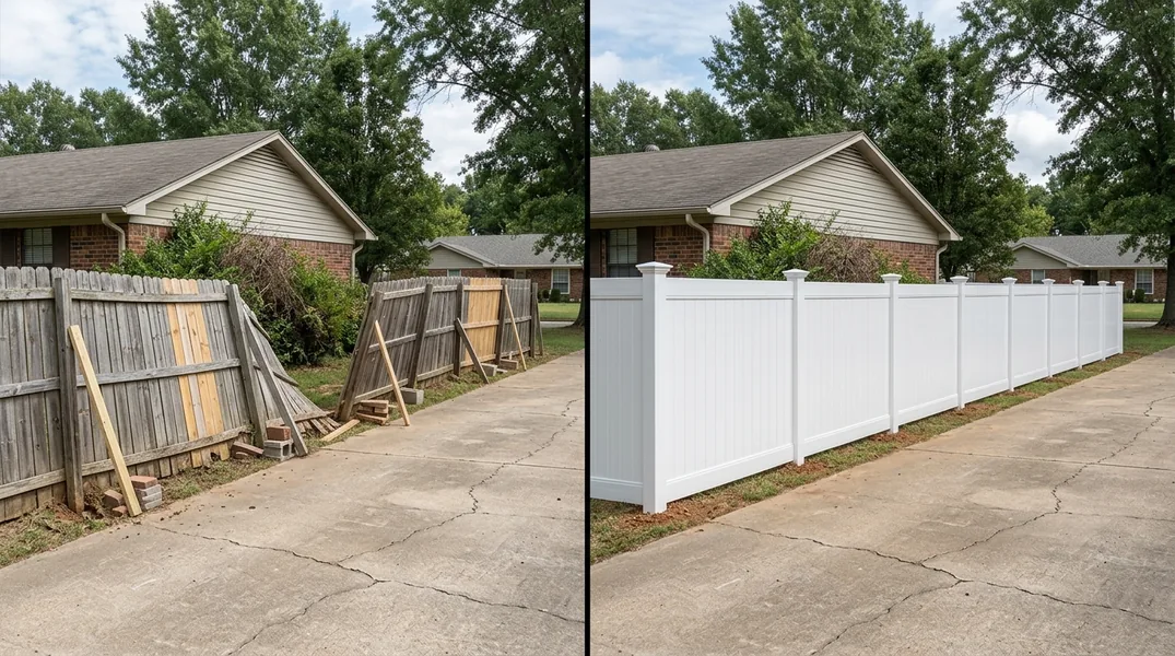Cedar vs Vinyl vs Chain Link for a Central Arkansas Back Yard