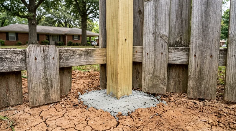 Fence Post Repair & Replacement Little Rock
